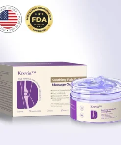 Krevia™Turmeric & Emu Oil Arthritis Soothing Pain Relief Massage Gel for Stiff Joints & Aches
