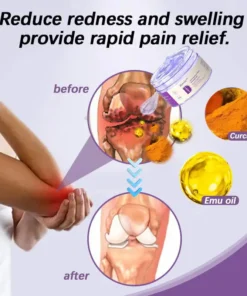 Krevia™Turmeric & Emu Oil Arthritis Soothing Pain Relief Massage Gel for Stiff Joints & Aches